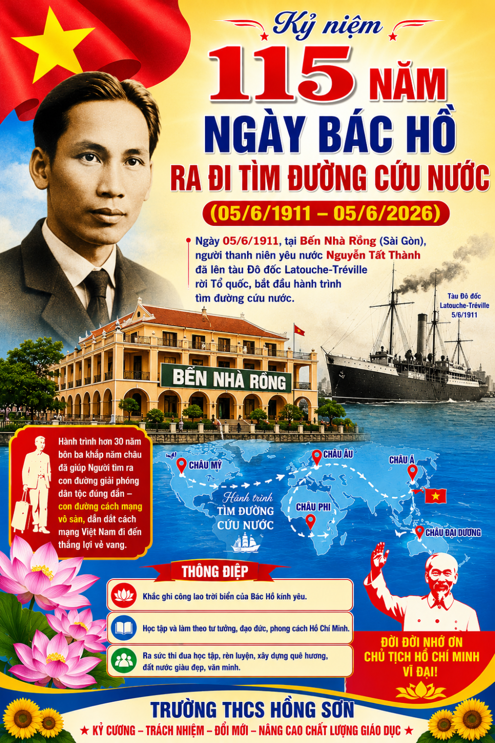 115 năm ngày Bác Hồ ra đi tìm đường cứu nước
