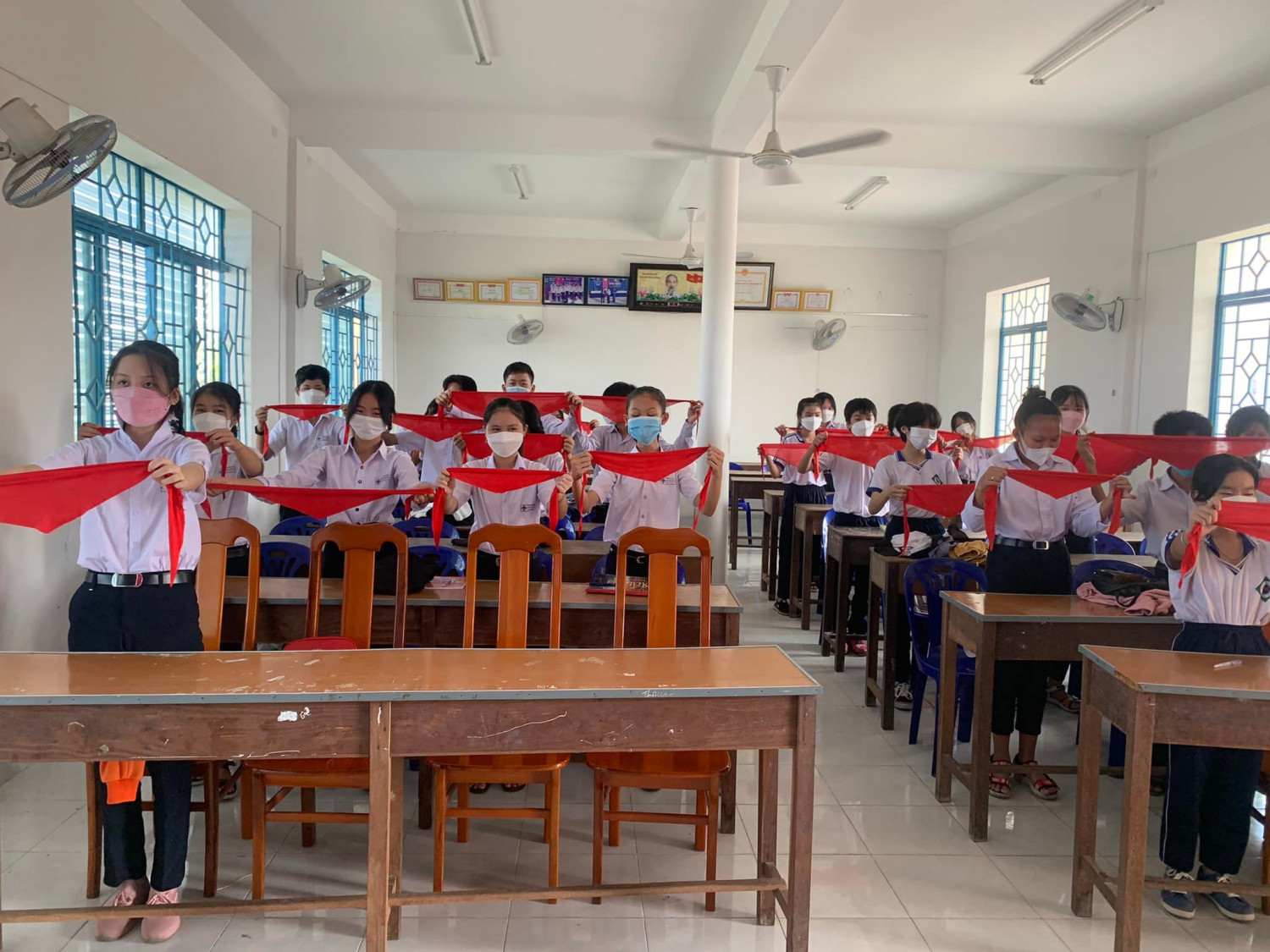 Hình ảnh tập huấn cho BCH Chi đội
