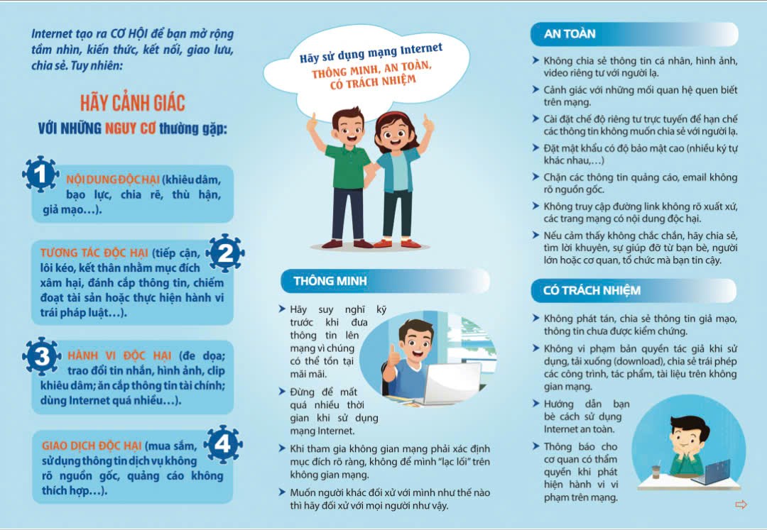 Bài tuyên truyền bảo vệ trẻ em trên không gian mạng.