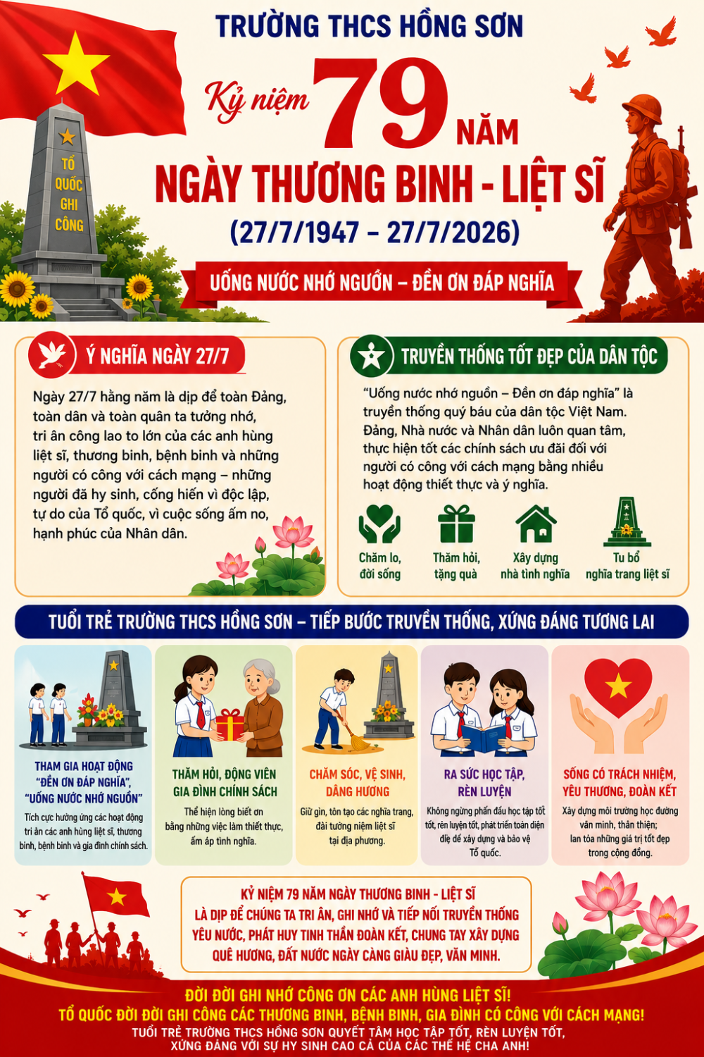 Kỷ niệm 79 năm ngày Thương binh Liệt sĩ