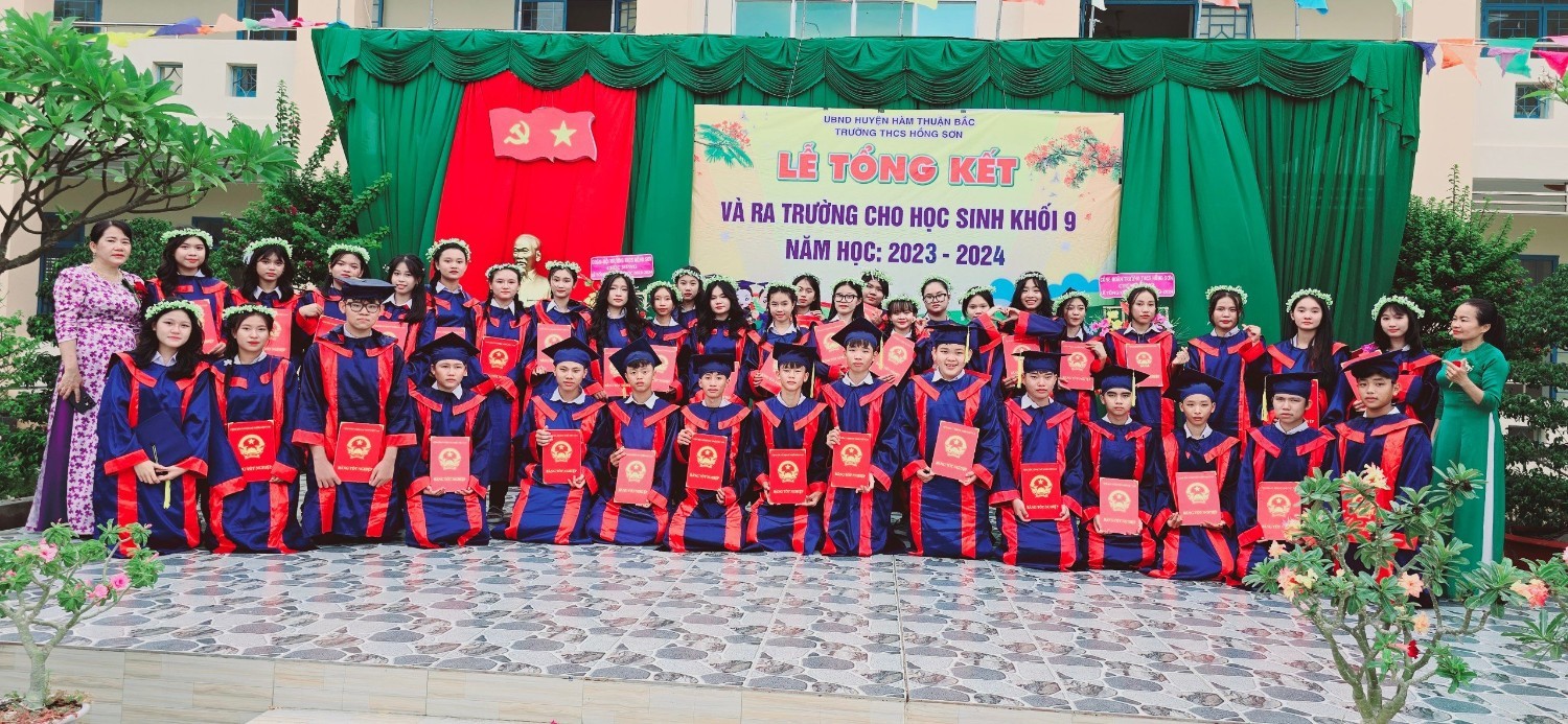 Lễ ra trường của HS Lớp 9, Năm học: 2023 - 2024