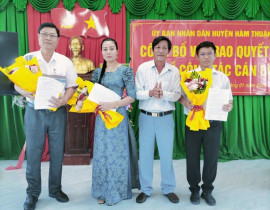Lễ Công bố QĐ về công tác cán bộ, năm học: 2024 - 2025
