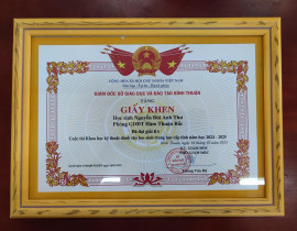 Cuộc thi KHKT năm học 2024 - 2025